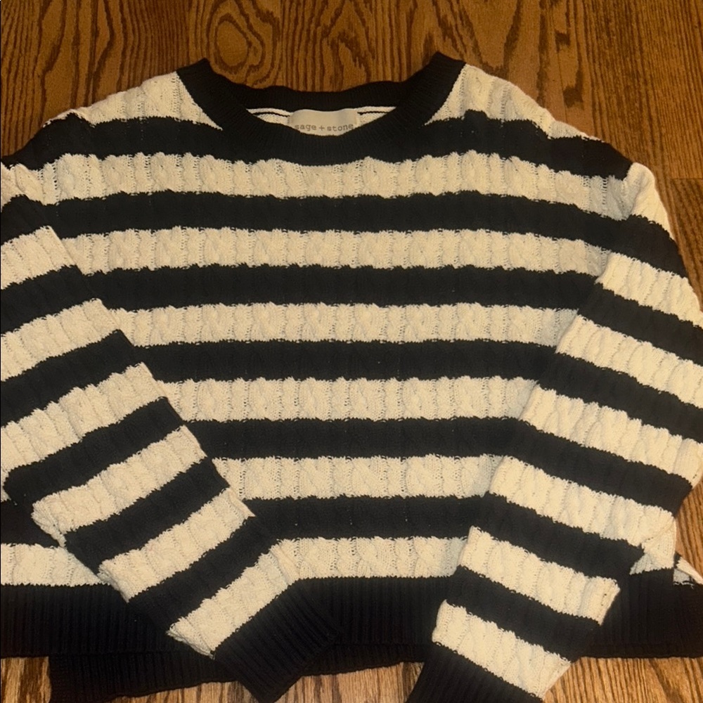 Striped Black and White Sweater